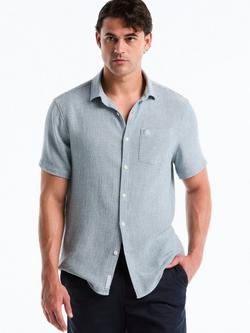 Original Penguin Cotton Blend Regular Fit Shirt, Cool Blue - view 2, Cool Blue
