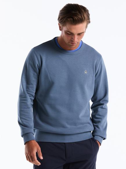 Original Penguin Cotton Blend Crew Neck Sweatshirt, Blue, Blue