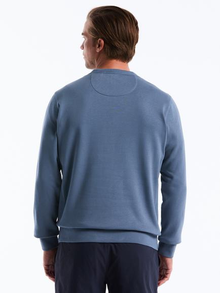 Original Penguin Cotton Blend Crew Neck Sweatshirt, Blue - view 2, Blue