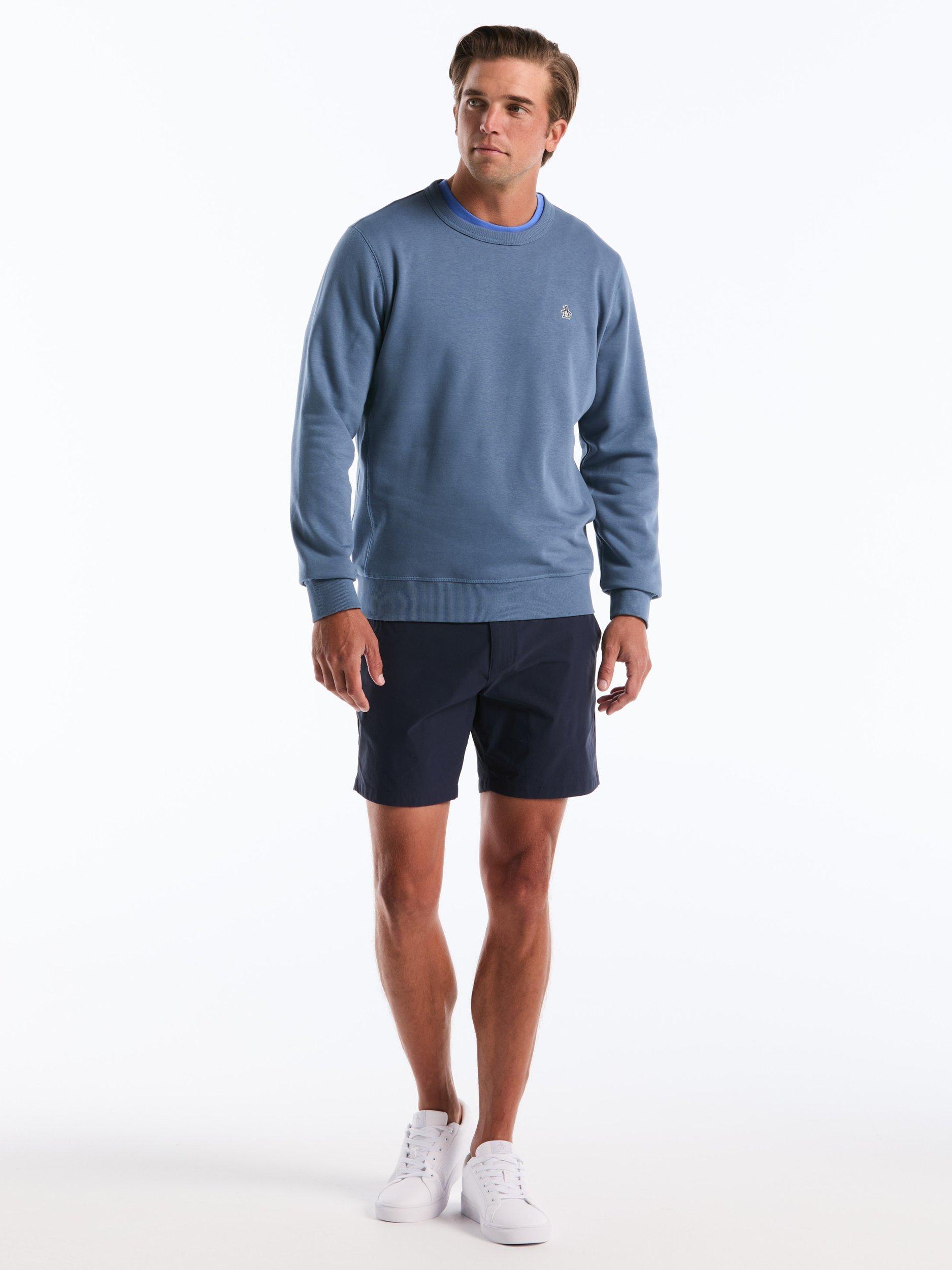 Product image 6 of 6, which shows Original Penguin Cotton Blend Crew Neck Sweatshirt, Blue, L