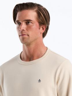 Original Penguin Cotton Blend Crew Neck Sweatshirt, Beige - view 2, Beige