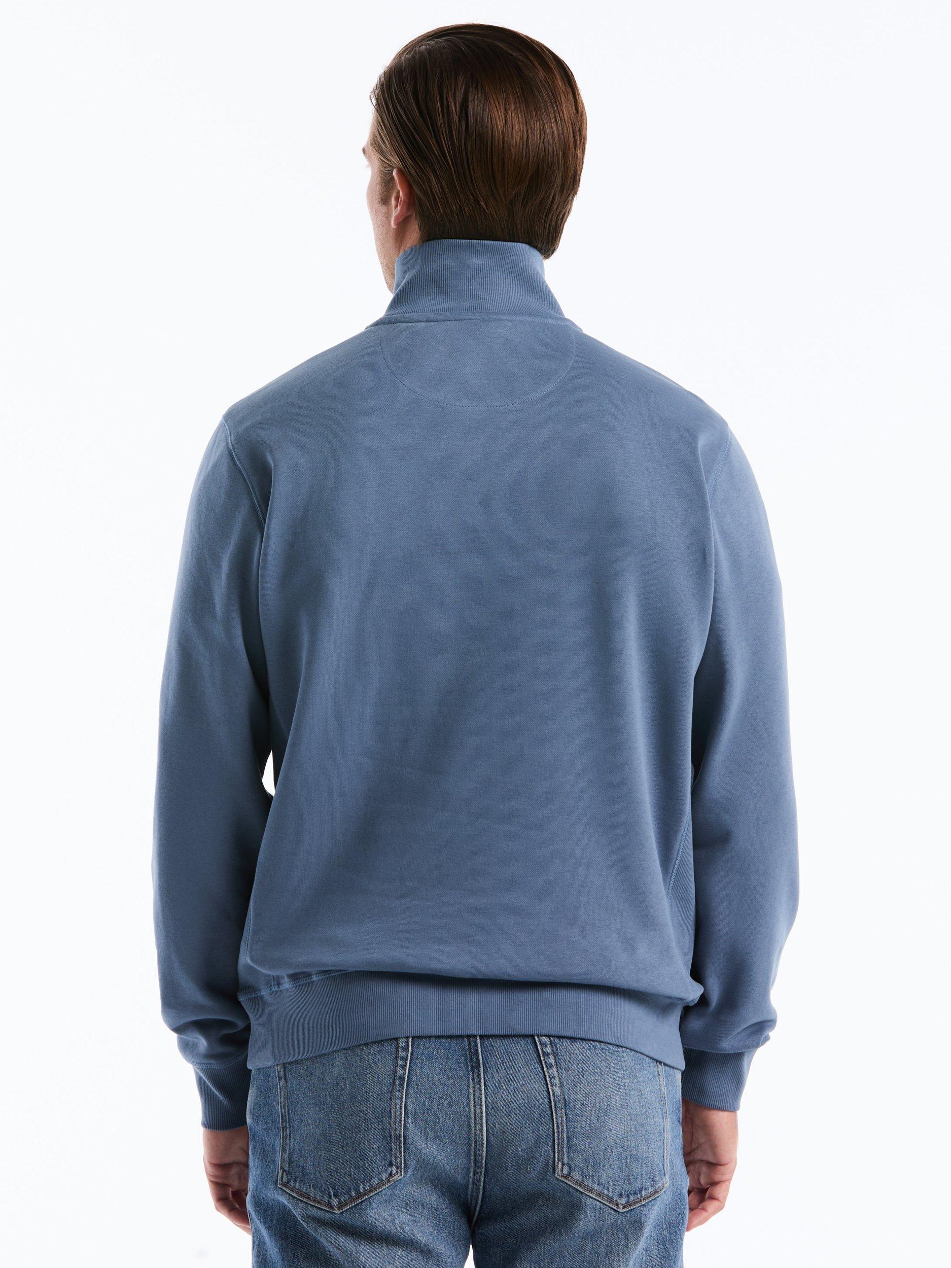 Product image 2 of 5, which shows Original Penguin Cotton Blend Quarter-Zip Sweatshirt, Blue, L