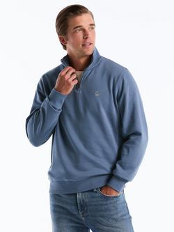 Original Penguin Cotton Blend Quarter-Zip Sweatshirt, Blue, Blue