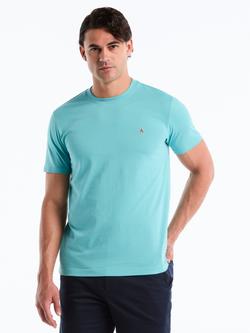 Original Penguin Cotton Regular Fit Short Sleeve T-Shirt, Aquarelle