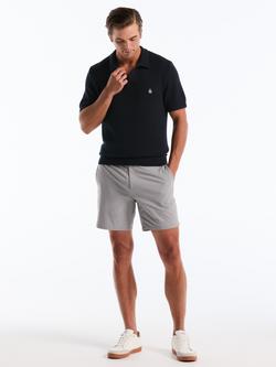 Original Penguin Johnny Slub Cotton Regular Fit Short Sleeve Polo Shirt, Navy - view 2, Navy