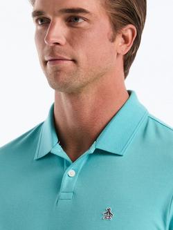 Original Penguin Daddy 2.0 Cotton Blend Regular Fit Short Sleeve Polo Shirt - view 2, Aquarelle