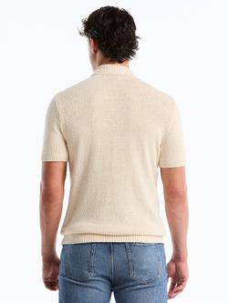 Original Penguin Johnny Slub Cotton Sweater, Birch - view 2, Birch