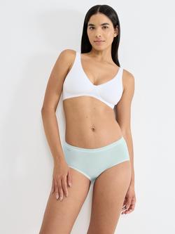 sloggi Basic + Midi Briefs, Pack of 4 - view 2, Blue/Green/Grey/Cream