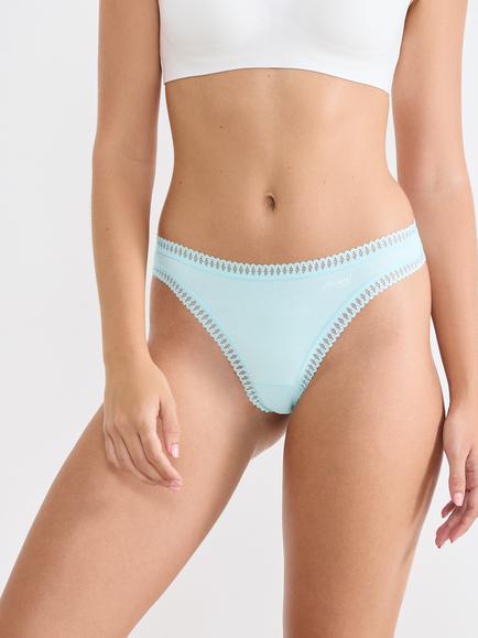 sloggi GO Crush Thong, Pack of 3 - view 2, Blue/Multi