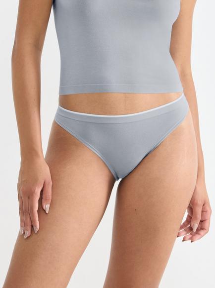 sloggi GO Sense Tanga Knickers, Pack of 2, Silver Chrome - view 2, Silver Chrome