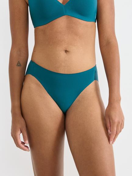 sloggi ZERO Feel Pure High Leg Knickers containing TENCEL™ Modal, Coral Blue