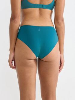 sloggi ZERO Feel Pure High Leg Knickers, Coral Blue - view 2, Coral Blue