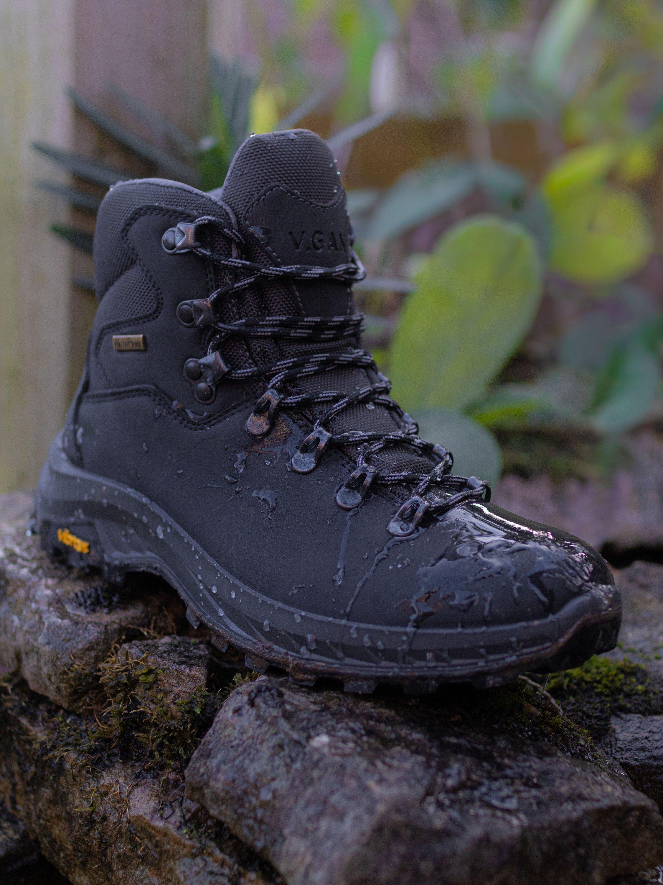 Product image 7 of 9, which shows V.GAN Vegan Arti Waterproof Hiker Boots, Black, 7