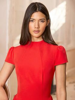 Ro&Zo Petite Mariam Cap Sleeve Maxi Dress, Red - view 2, Red