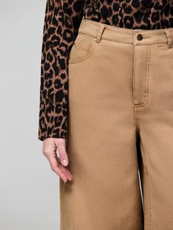 Ro&Zo Petite High Rise Wide Leg Jeans, Camel - view 2, Camel