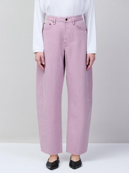 Ro&Zo Barrel Leg Jeans, Pink - view 2, Pink