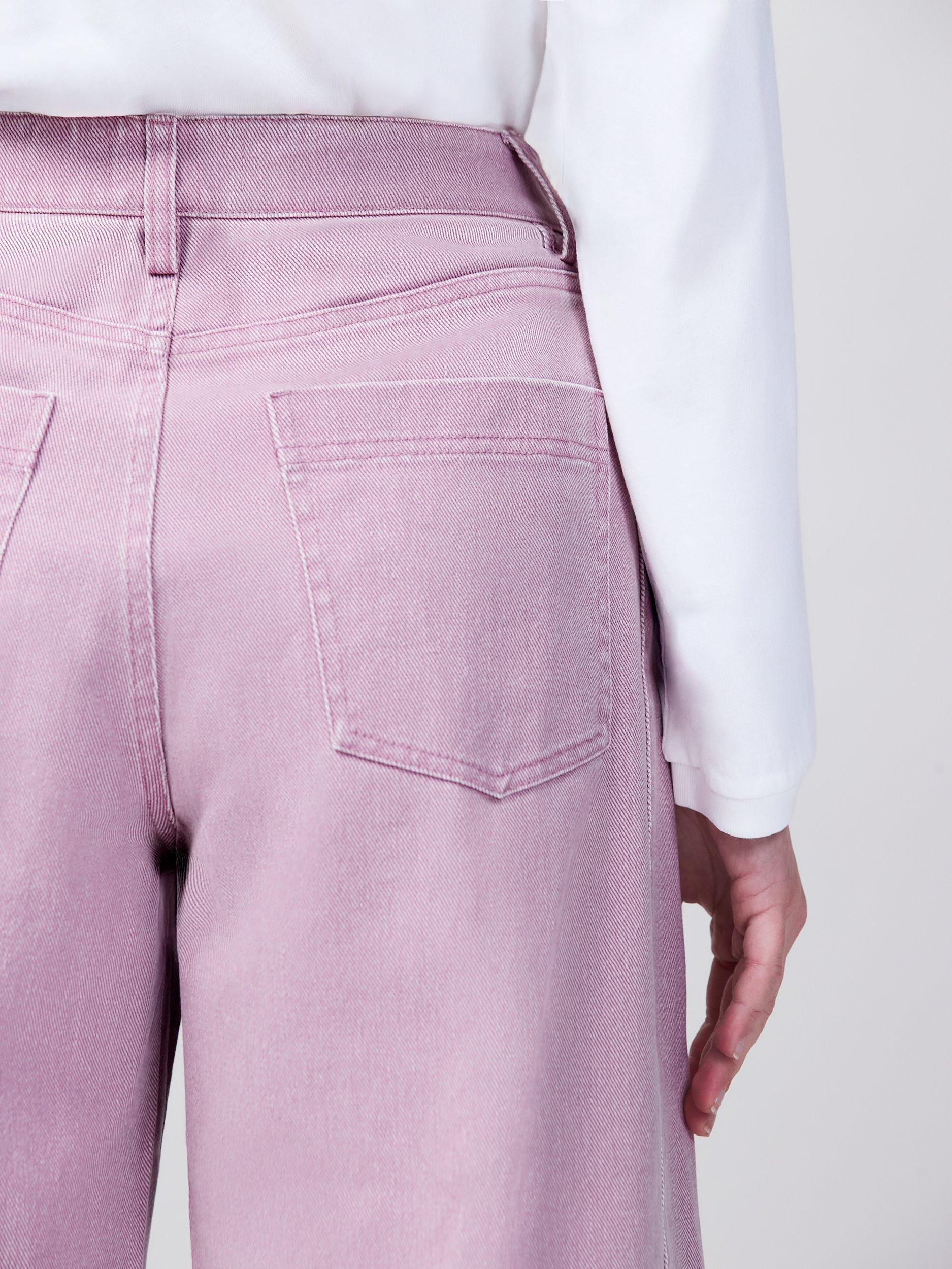 Product image 5 of 5, which shows Ro&Zo Barrel Leg Jeans, Pink, 6