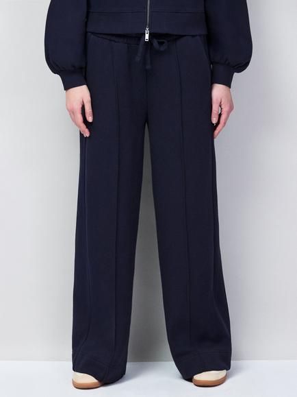Ro&Zo Petite Wide Leg Joggers, Blue, Blue