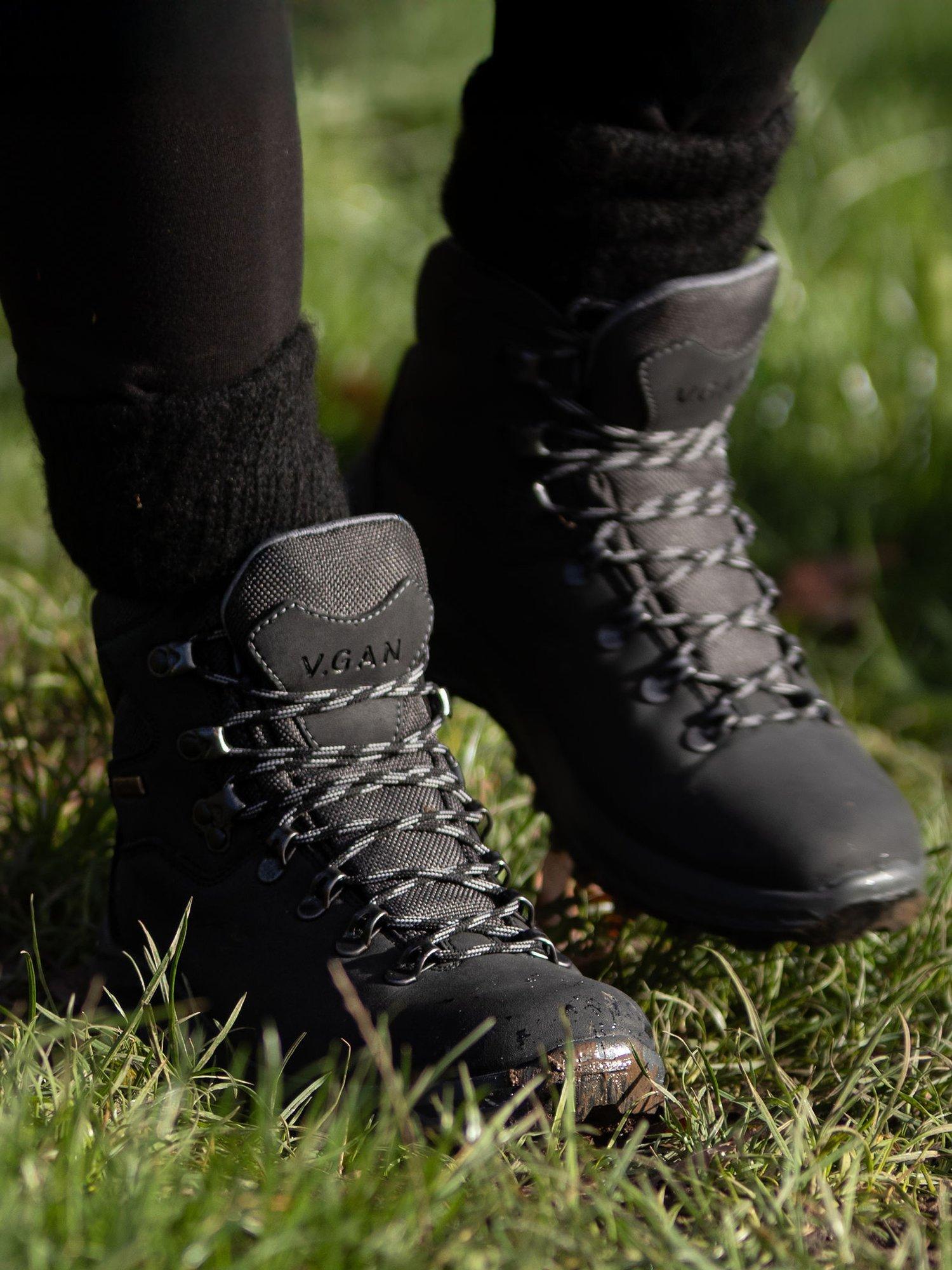 Product image 8 of 10, which shows V.GAN Vegan Arti Waterproof Hiker Boots, Black, 3