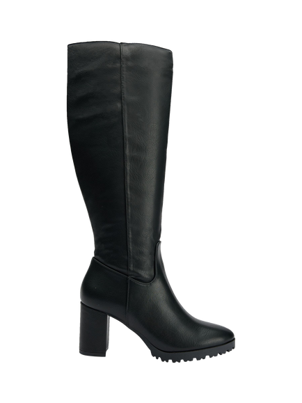 V.GAN Vegan Edamame Knee High Boots, Black, Black