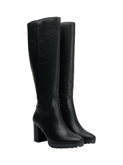 V.GAN Vegan Edamame Knee High Boots, Black - view 2, Black