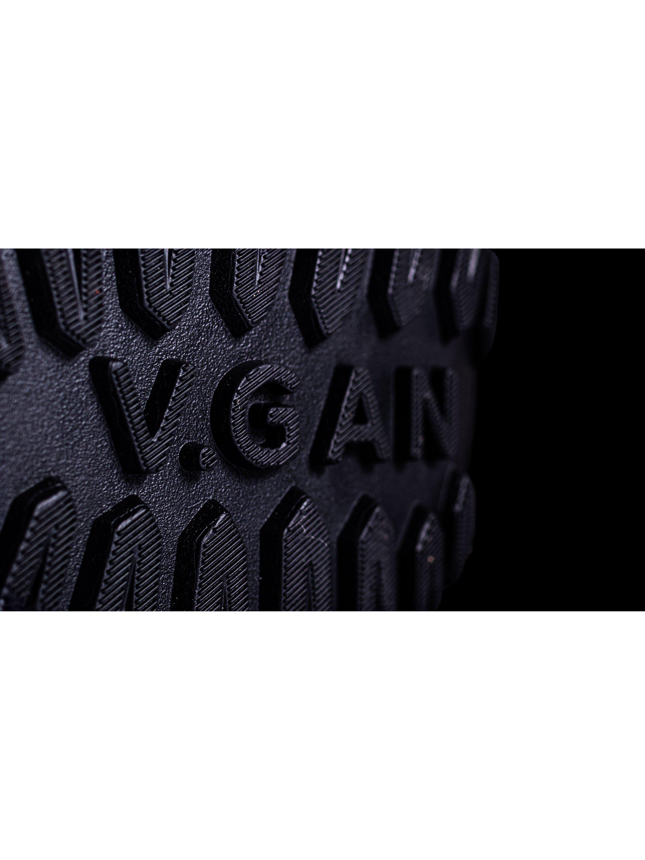 Product image 6 of 10, which shows V.GAN Vegan Edamame Knee High Boots, Black, 3