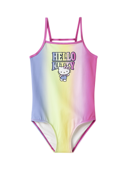NAME IT Kids' Hello Kitty Swimsuit, Strawberry Moon, Strawberry Moon