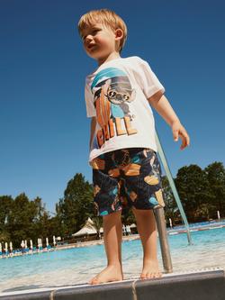 NAME IT Kids' Disney Stitch Chill T-Shirt, Bright White - view 2, Bright White