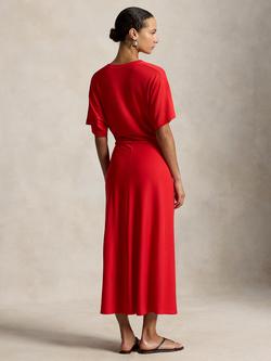 Polo Ralph Lauren Twist Detail T-Shirt Dress, Petal Rose - view 2, Petal Rose