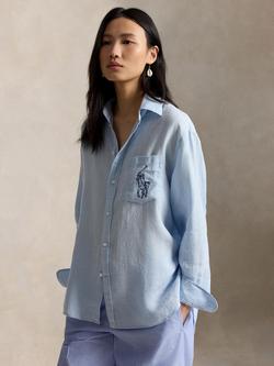 Polo Ralph Lauren Oversized Pure Linen Shirt, Cold Springs, Cold Springs