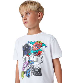 NAME IT Fortnite T-Shirt, Bright White - view 2, Bright White