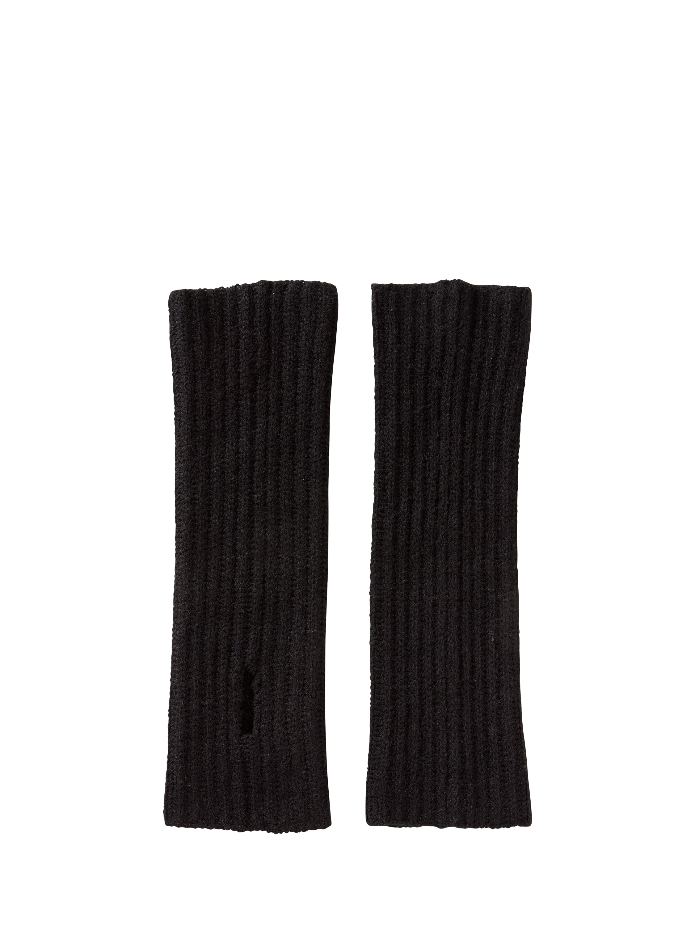 Product image 1 of 3, which shows Benetton Cuff Wool Rich Arm Warmers, Black, One Size