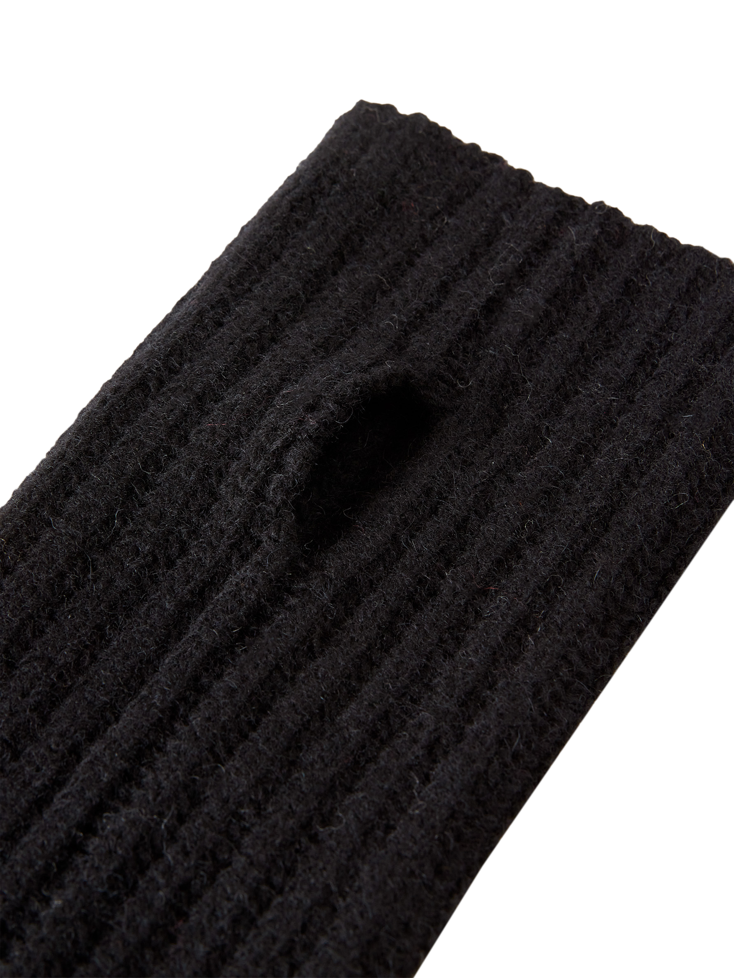 Product image 2 of 3, which shows Benetton Cuff Wool Rich Arm Warmers, Black, One Size