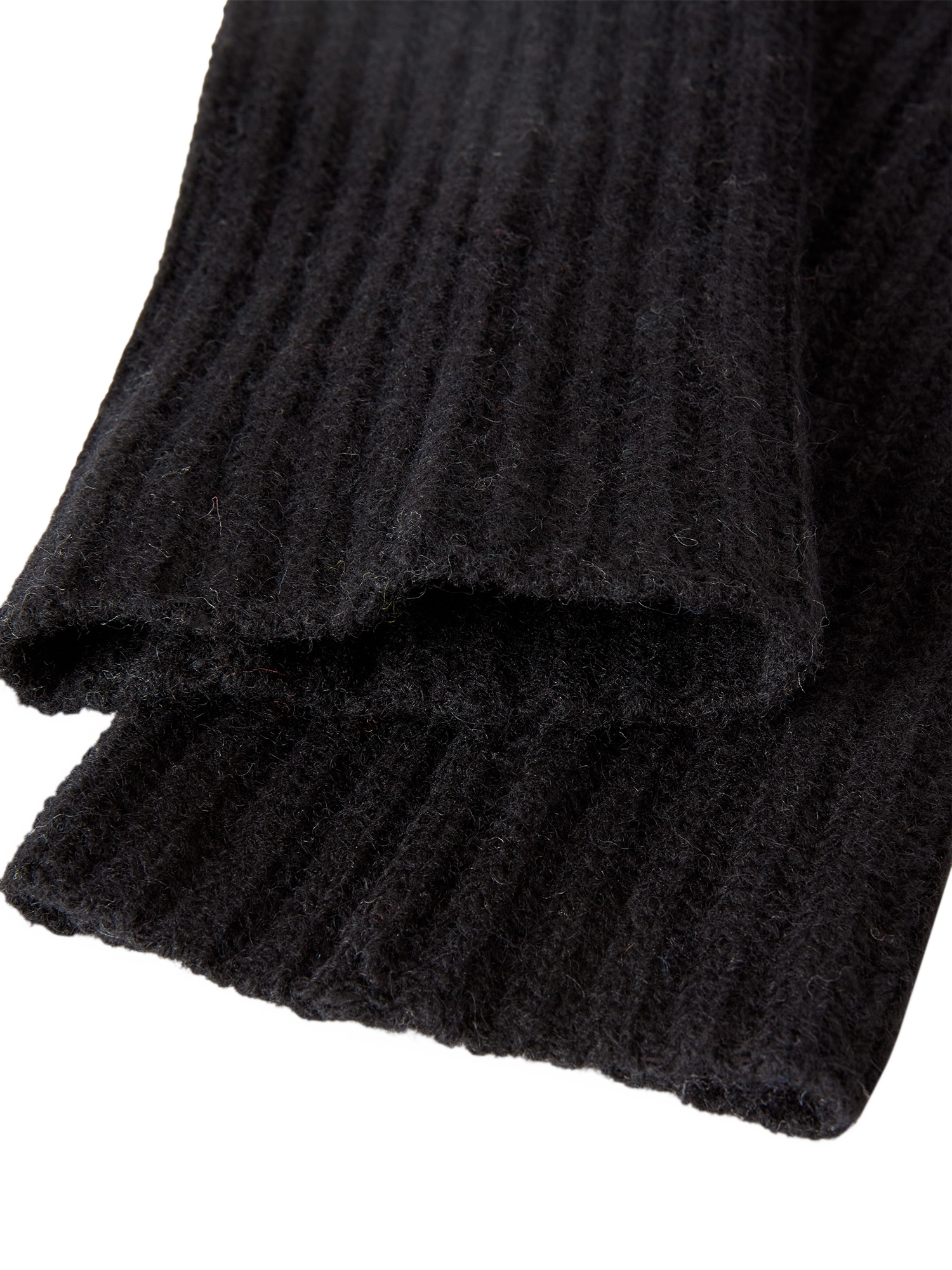 Product image 3 of 3, which shows Benetton Cuff Wool Rich Arm Warmers, Black, One Size