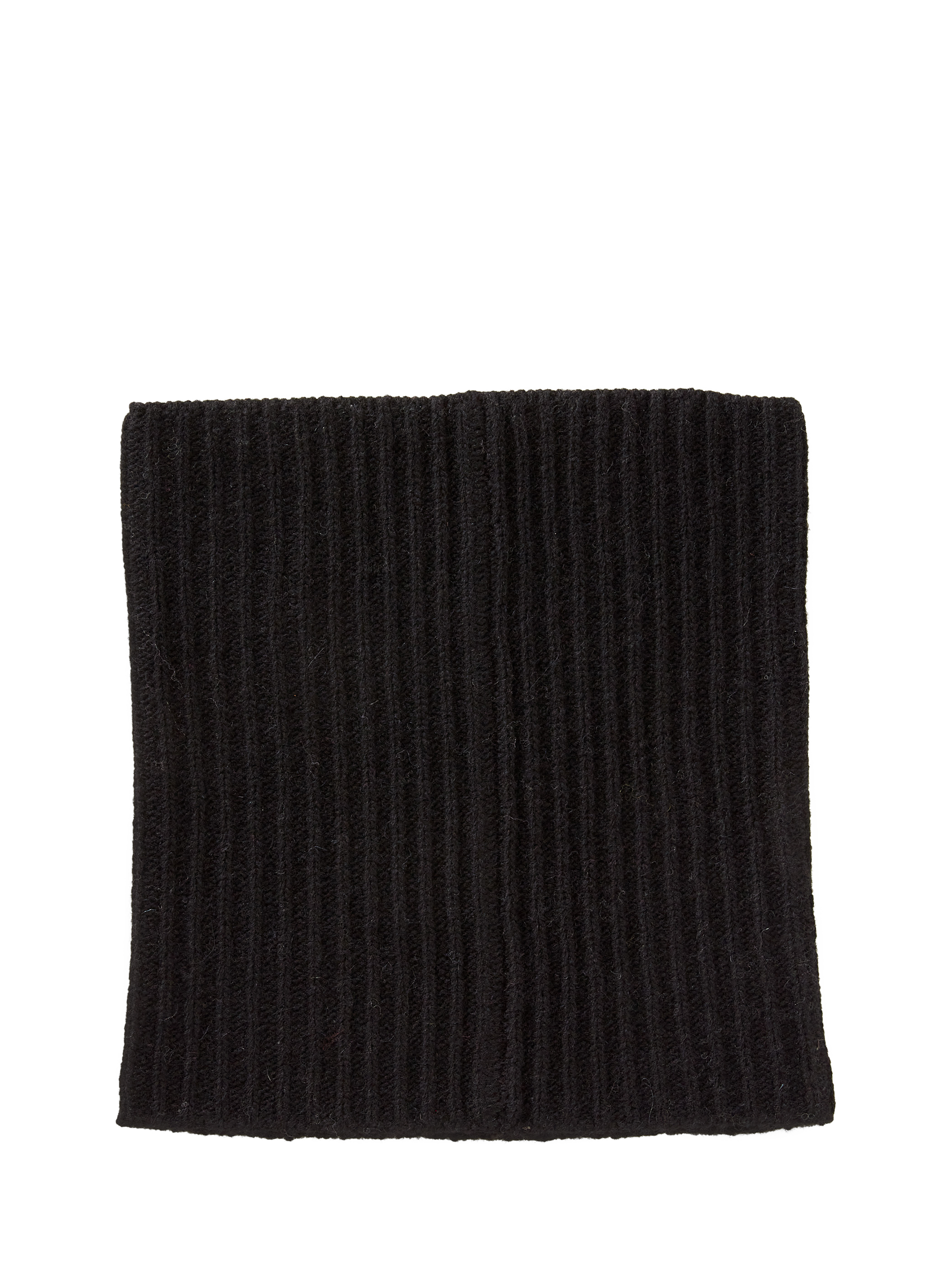 Product image 2 of 2, which shows Benetton Cowl Neck Wool Rich Scarf, Black, One Size