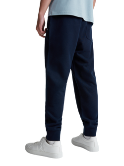 Benetton Cotton Fleece Joggers, Blue - view 2, Blue