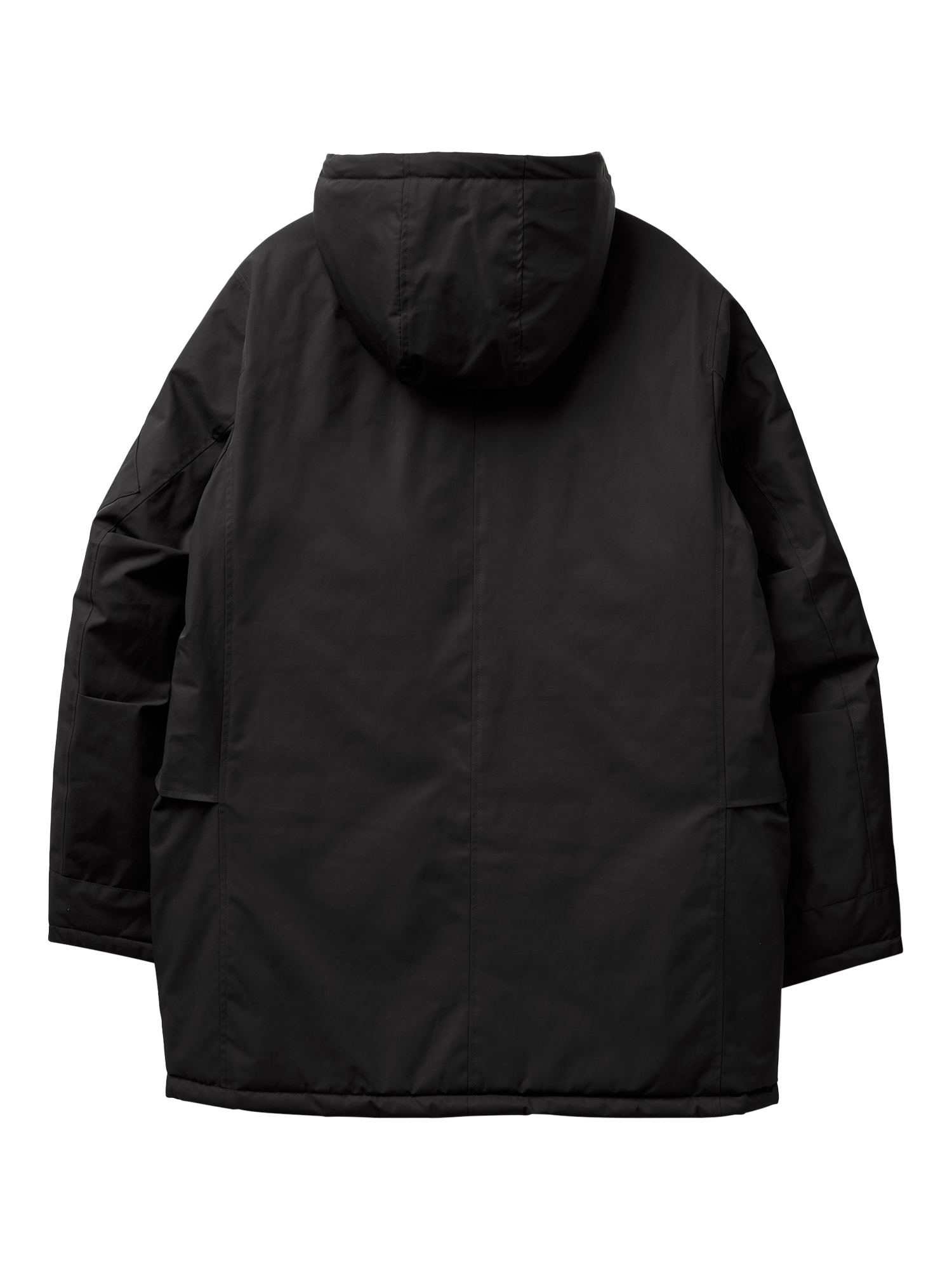 Product image 5 of 6, which shows Benetton Hooded Parka Jacket, Black, XL