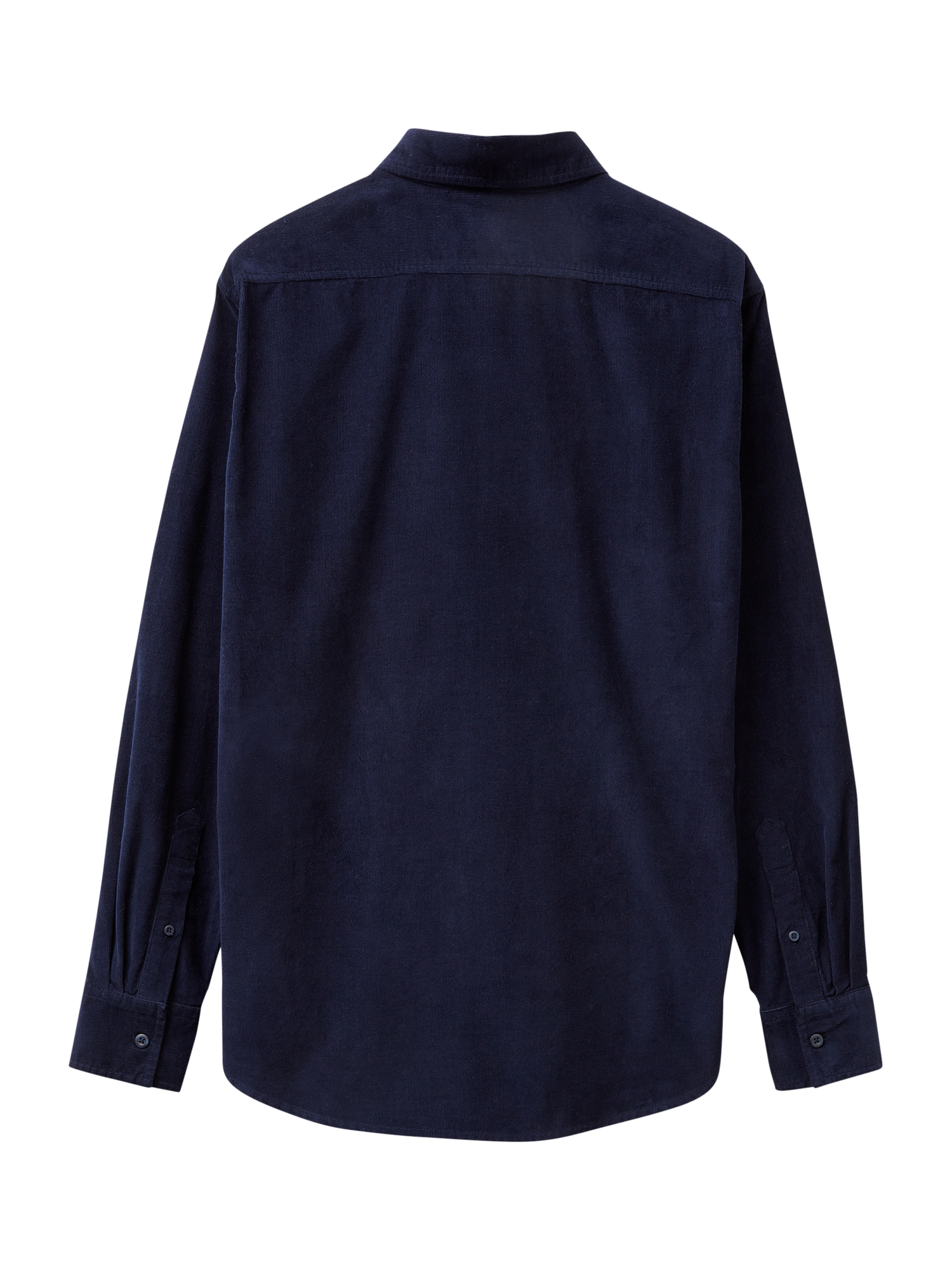 Product image 2 of 3, which shows Benetton Cotton Corduroy Button Down Shirt, Midnight Blue, S