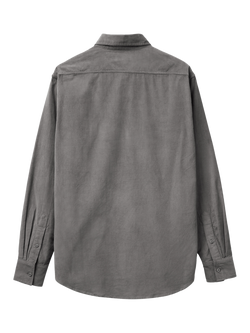 Benetton Cotton Corduroy Button Down Shirt - view 2, Grey