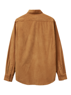 Benetton Cotton Corduroy Button Down Shirt - view 2, Tan