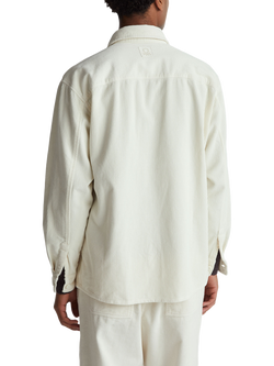 Benetton Cotton Corduroy Overshirt - view 2, White