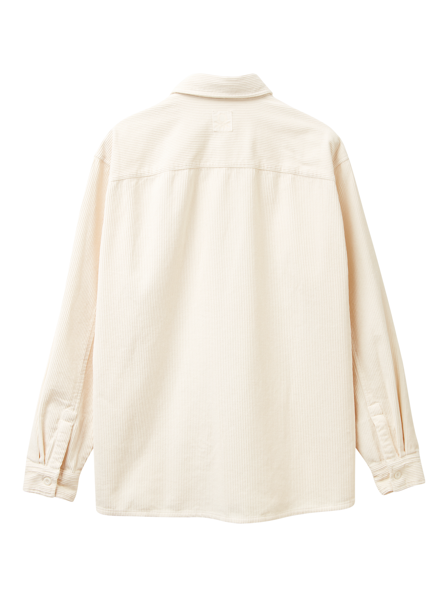 Product image 5 of 6, which shows Benetton Cotton Corduroy Overshirt, White, S