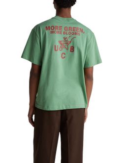 Benetton Cotton Graphic T-Shirt, Green - view 2, Green