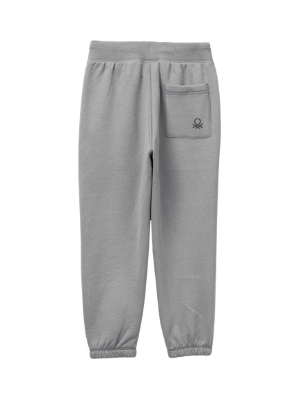 Benetton Kids' Fleece Joggers, Grey - view 2, Grey