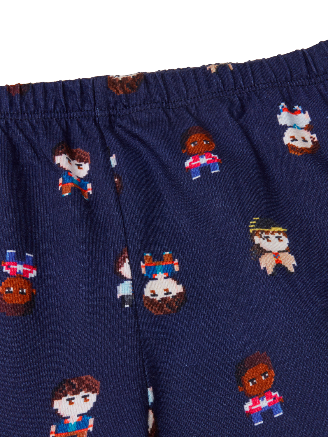 Product image 3 of 3, which shows Benetton X Stranger Things Kids' Pyjama Set, Grey/Multi, 6-7 years