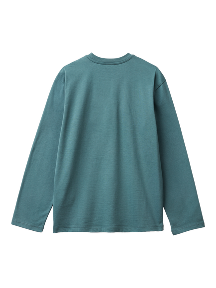 Benetton Kids' Cotton Logo Graphic Long Sleeve T-Shirt, Grey - view 2, Grey