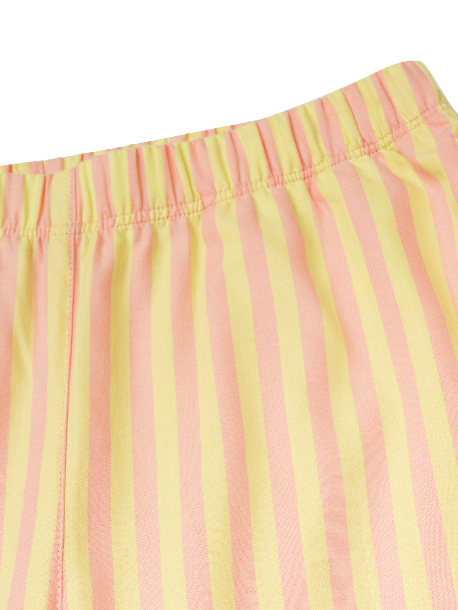 Product image 3 of 3, which shows Benetton X Stranger Things Kids' Striped Pyjama Set, Dark Yellow, 6-7 years