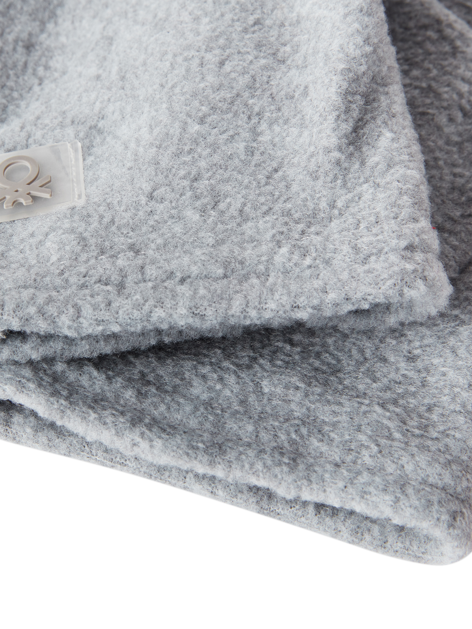 Product image 3 of 3, which shows Benetton Kids' Fleece Gloves, Grey, 6-7 years