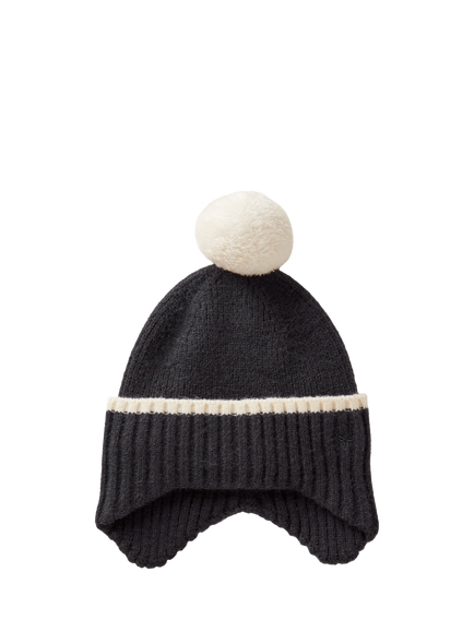 Benetton Kids' Ribbed Knit Beanie, Blue, Blue