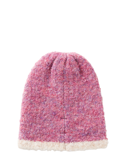 Benetton Kids' Wool Blend Beanie, Pink - view 2, Pink